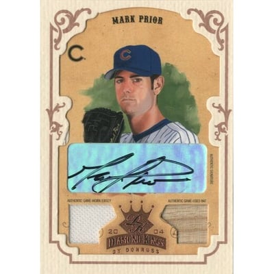 2004 Diamond Kings DK Combos Framed Bronze #36 Mark Prior Bat-Jsy/5