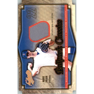 2004 Fleer Authentix Ballpark Classics Jersey #MP Mark Prior