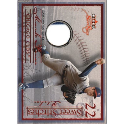 2004 Fleer Sweet Sigs Sweet Stitches Jersey Red #MP2 Mark Prior