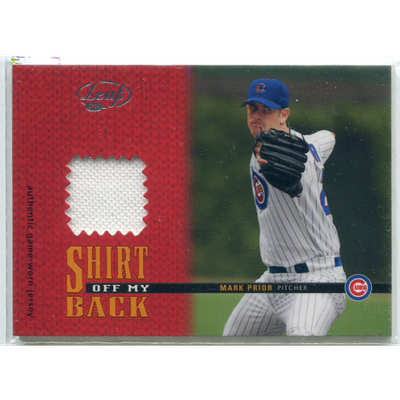 2004 Leaf Shirt Off My Back #SOMB6 Mark Prior