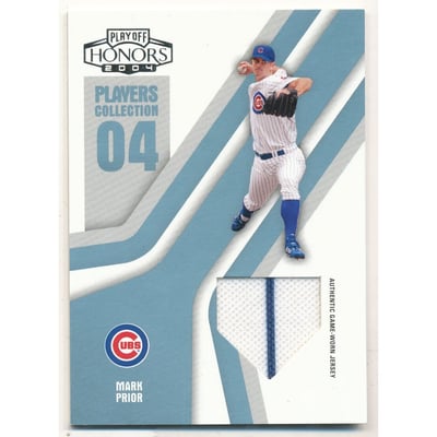 2004 Playoff Honors Players Collection Jersey Platinum #57 Mark Prior Home