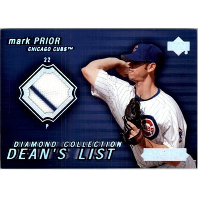 2004 UD Diamond All-Star Dean's List Jersey #MP Mark Prior