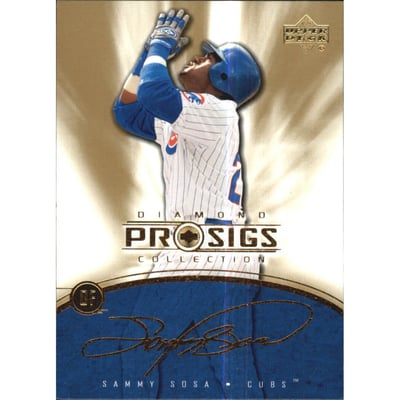 2004 UD Diamond Pro Sigs Gold #29 Sammy Sosa
