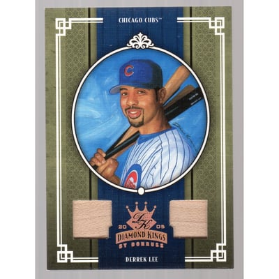 2005 Diamond Kings Diamond Cuts Bat #DC16 Derrek Lee/200