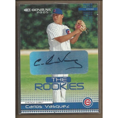 2005 Donruss Rookies Autographs #16 Carlos Vasquez