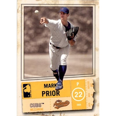 2005 Fleer Authentix Mezzanine #69 Mark Prior