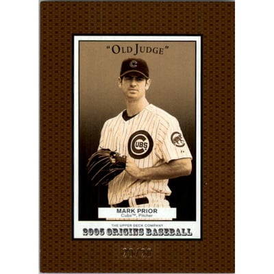 2005 Origins Old Judge Gold #83 Mark Prior