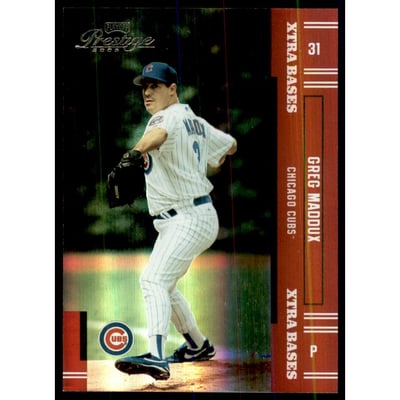 2005 Playoff Prestige Xtra Bases Red #131 Greg Maddux