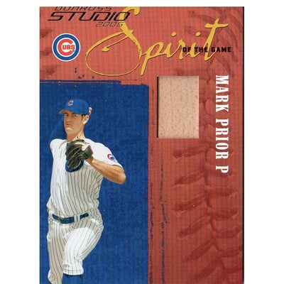 2005 Studio Spirit of the Game Bat #1 Mark Prior/300