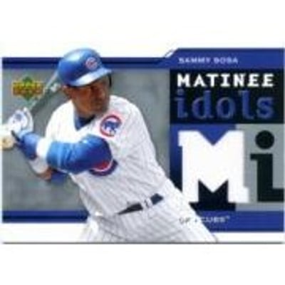 2005 Upper Deck Matinee Idols Jersey #SS Sammy Sosa