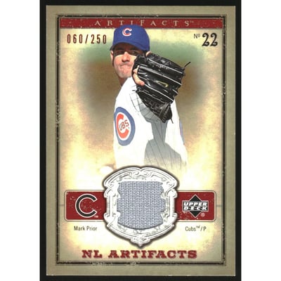 2006 Artifacts AL/NL Artifacts Red #MPN Mark Prior Jsy/250