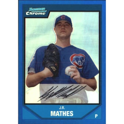 2007 Bowman Chrome Prospects Blue Refractors #BC151 J.R. Mathes