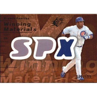 2007 SPx Winning Materials 199 Bronze #AR Aramis Ramirez/199