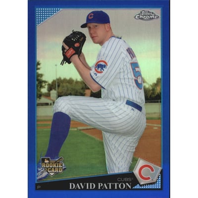 2009 Topps Chrome Blue Refractors #197 David Patton