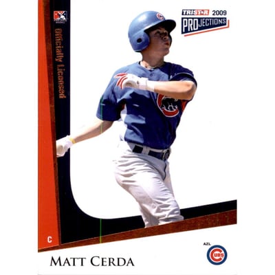 2009 TRISTAR PROjections Orange #27 Matt Cerda