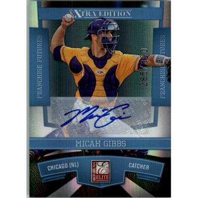 2010 Donruss Elite Extra Edition Franchise Futures Signatures #99 Micah Gibbs/390