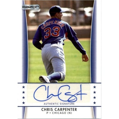 2010 Razor Rookie Retro Prospect Autographs #CC1 Chris Carpenter