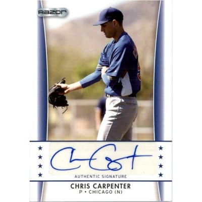 2010 Razor Rookie Retro Prospect Autographs #CC5 Chris Carpenter