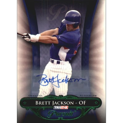 2010 TRISTAR Pursuit Autographs Green #95 Brett Jackson