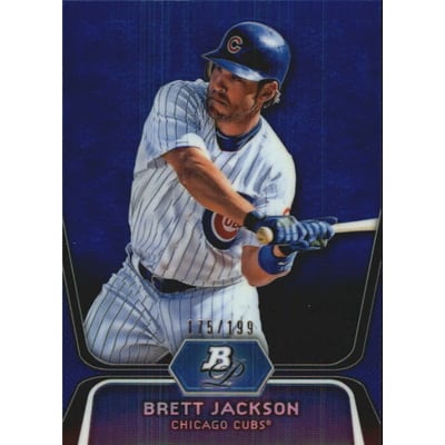 2012 Bowman Platinum Prospects Blue Refractors #BPP19 Brett Jackson