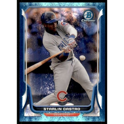 2014 Bowman Chrome Bubble Refractors #61 Starlin Castro