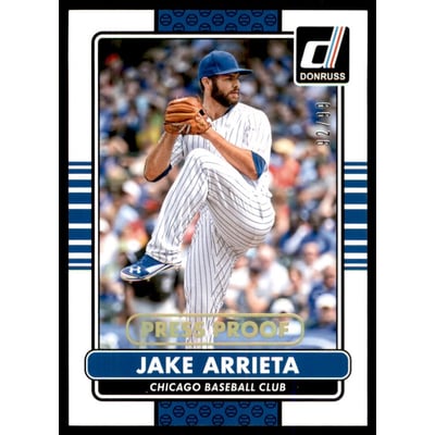 2015 Donruss Press Proofs Gold #66 Jake Arrieta