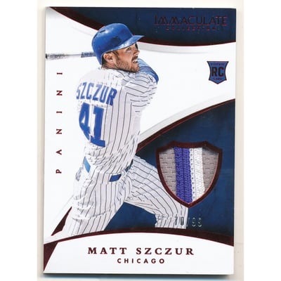 2015 Immaculate Collection Immaculate Swatches Prime #57 Matt Szczur/99
