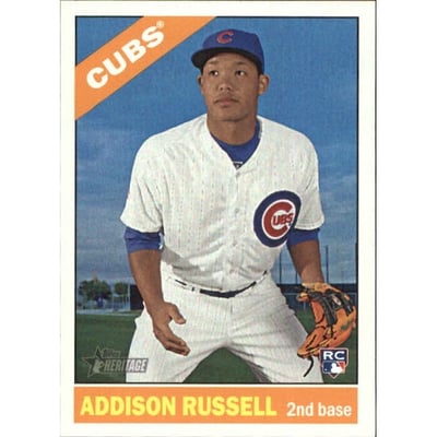 2015 Topps Heritage #718A Addison Russell SP RC