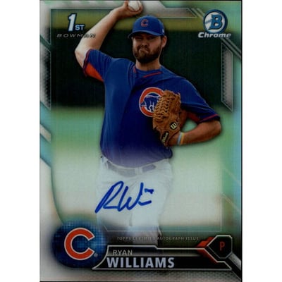2016 Bowman Chrome Prospect Autographs Refractors #BCAPRW Ryan Williams