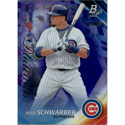 2017 Bowman Platinum Purple #87 Kyle Schwarber