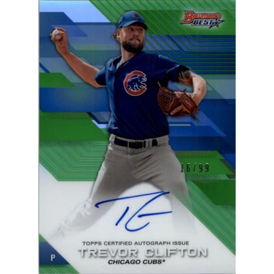 2017 Bowman's Best Best of '17 Autographs Refractors #B17TC Trevor Clifton