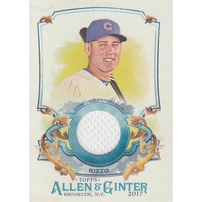 2017 Topps Allen and Ginter Relics #FSRAAR Anthony Rizzo A