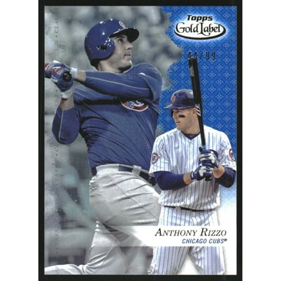 2017 Topps Gold Label Class 2 Blue #40 Anthony Rizzo