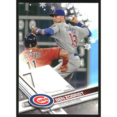 2017 Topps Walmart Holiday Snowflake Relics #RBZ Ben Zobrist