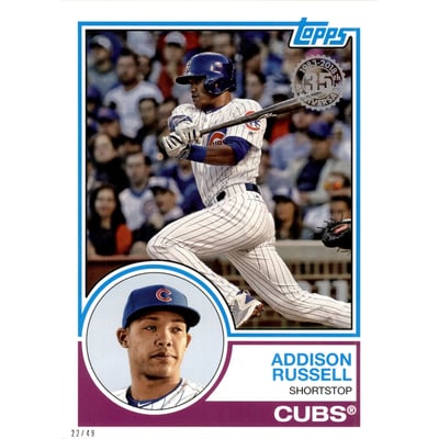 2018 Topps 5x7 '83 Topps #8399 Addison Russell