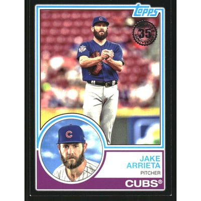 2018 Topps '83 Topps Black #8321 Jake Arrieta