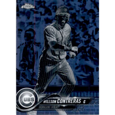 2018 Topps Chrome Black and White Negative Refractors #197 Willson Contreras