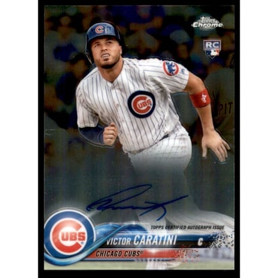 2018 Topps Chrome Rookie Autographs #RAVC Victor Caratini