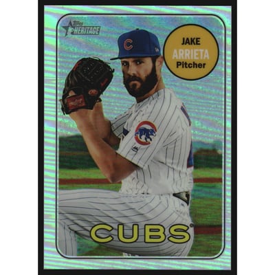2018 Topps Heritage Chrome Refractors #THC288 Jake Arrieta