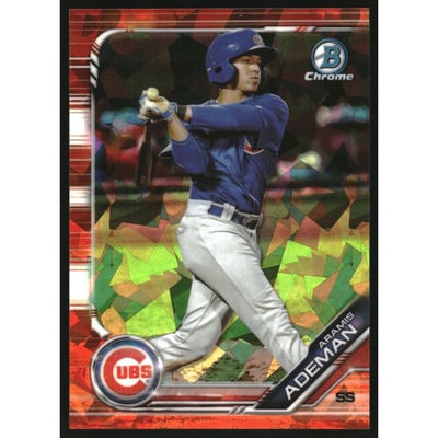 2019 Bowman Chrome Draft Sapphire Orange #BDC124 Aramis Ademan