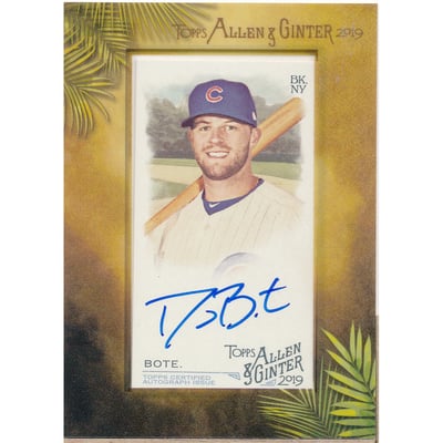 2019 Topps Allen and Ginter Framed Mini Autographs #MADB David Bote