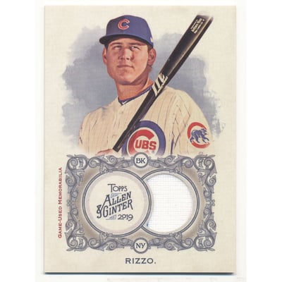 2019 Topps Allen and Ginter Relics #FSRBAR Anthony Rizzo B