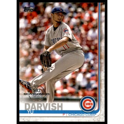 2019 Topps Factory Set 582 Montgomery #372 Yu Darvish