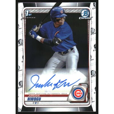 2020 Bowman Chrome Draft Autographs #CDAJN Jordan Nwogu