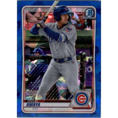2020 Bowman Chrome Draft Sapphire #BD80 Miguel Amaya