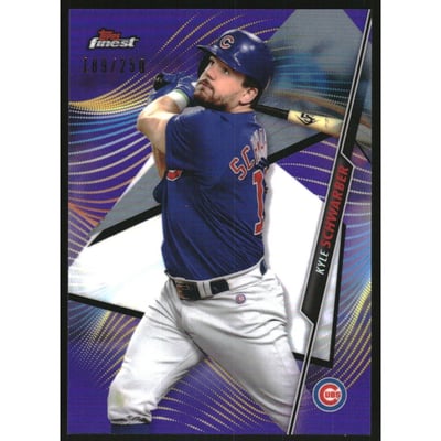 2020 Finest Purple Refractors #22 Kyle Schwarber