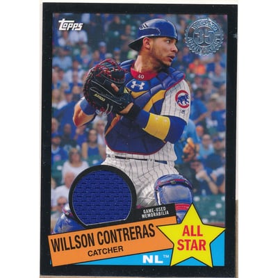 2020 Topps '85 Topps All Stars Relics Black #85ASRWC Willson Contreras