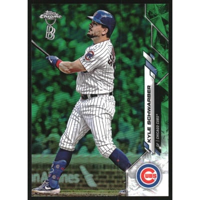 2020 Topps Chrome Ben Baller Green Refractors #85 Kyle Schwarber