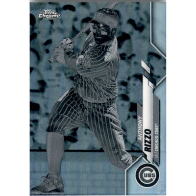 2020 Topps Chrome Negative Refractors #71 Anthony Rizzo