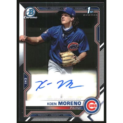 2021 Bowman Chrome Prospect Autographs #CPAKMO Koen Moreno